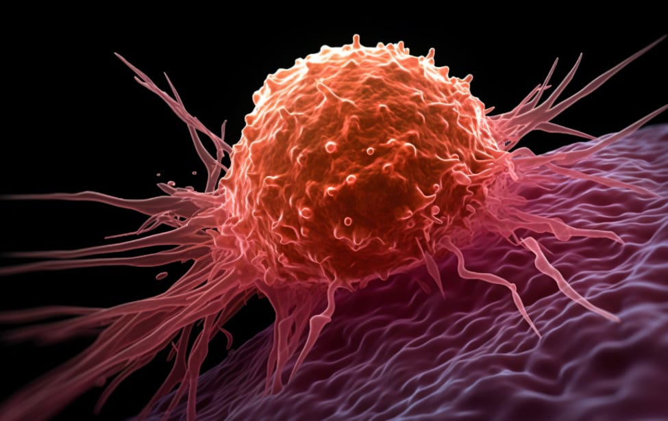 Ilustración de célula del cáncer